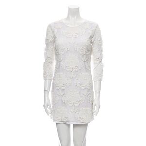 Sachin + Babi | Scoop Neck Crochet Mini Shift Dress